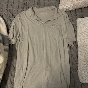 Vineyard Vines Men's Light Gray Polo Shirt